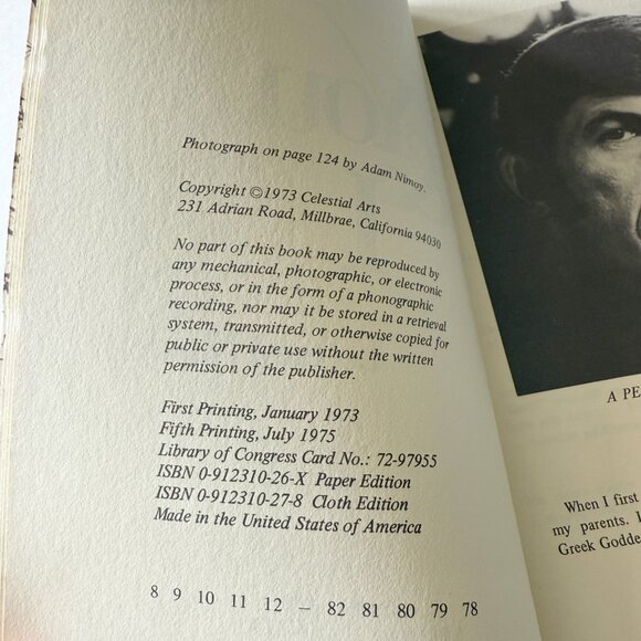 You & I by Leonard Nimoy Vintage Poetry Book - Picture 3 of 3